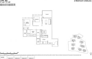 the florence residences floor plan type 2d5