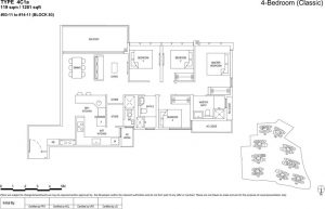 the florence residences floor plan type 4c1