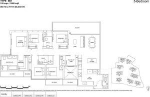 the Florence residences floor plan type 5b1